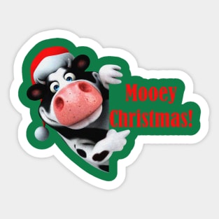 Mooey Christmas Sticker